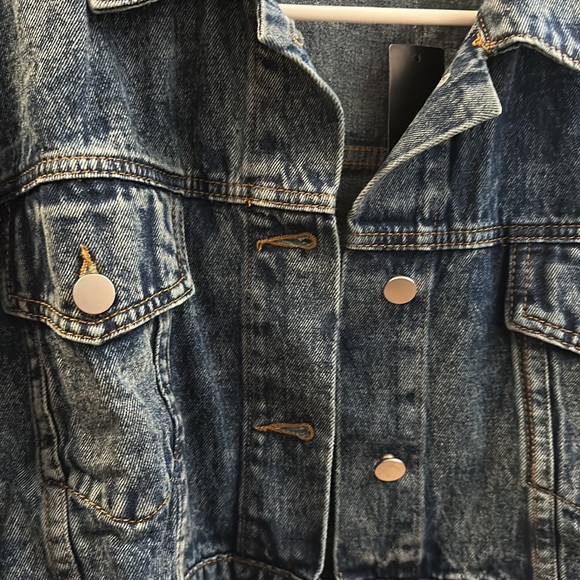 Lulus Crop Denim Jacket - Picture 4 of 9